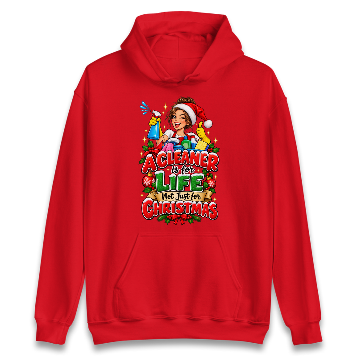 Cleaner Christmas Hoodie