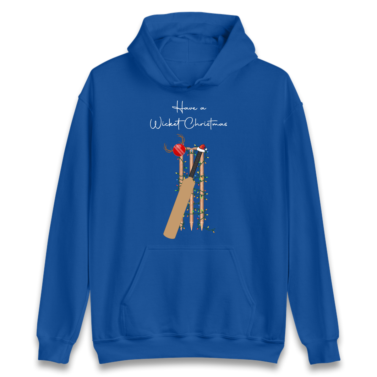 Cricket Bat Graphic Christmas Hoodie