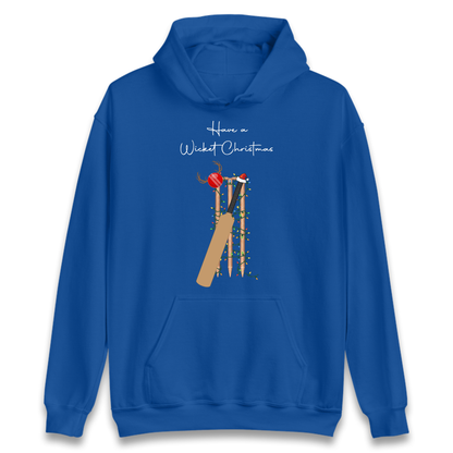 Cricket Bat Graphic Christmas Hoodie