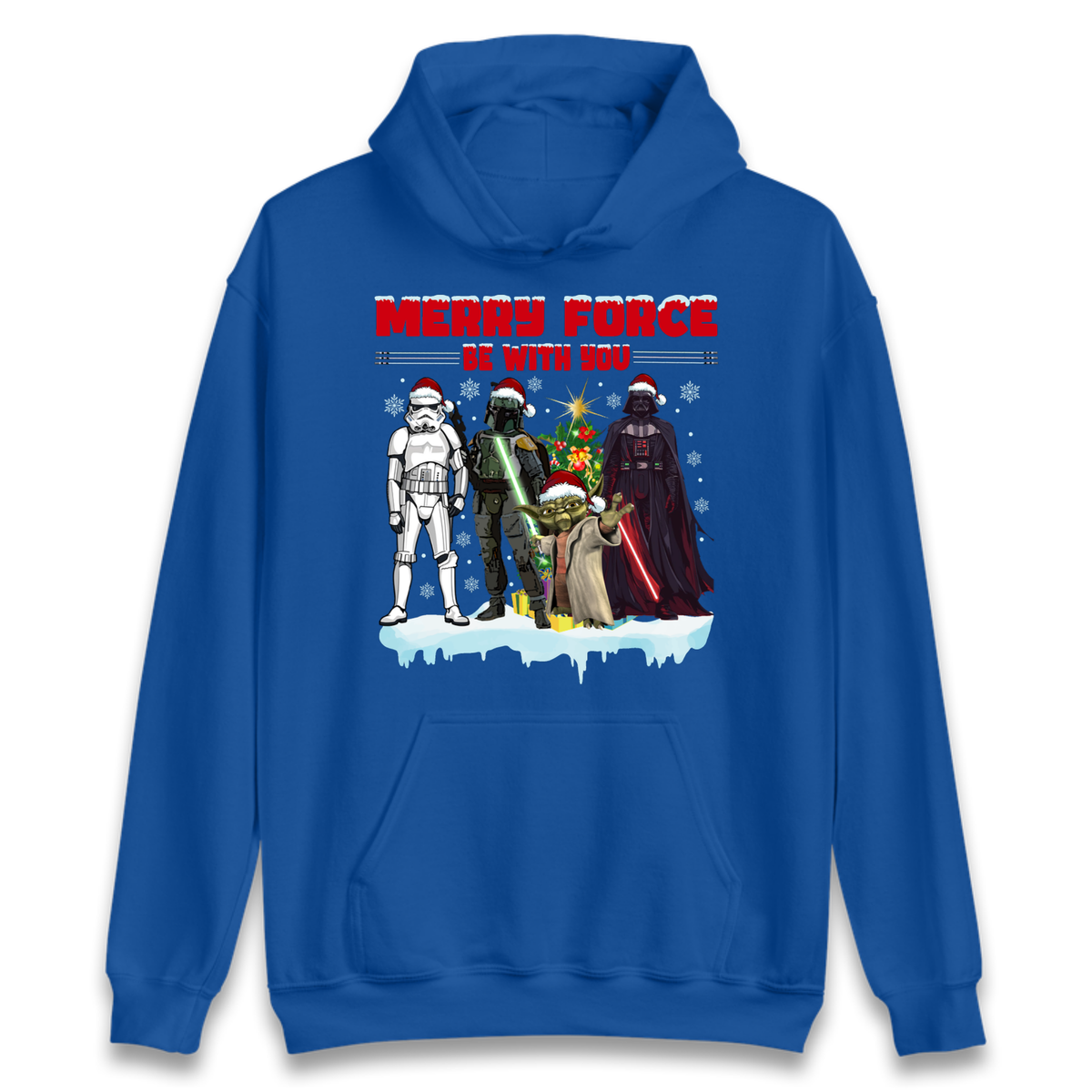 Merry Force Be With You Christmas Hoodie