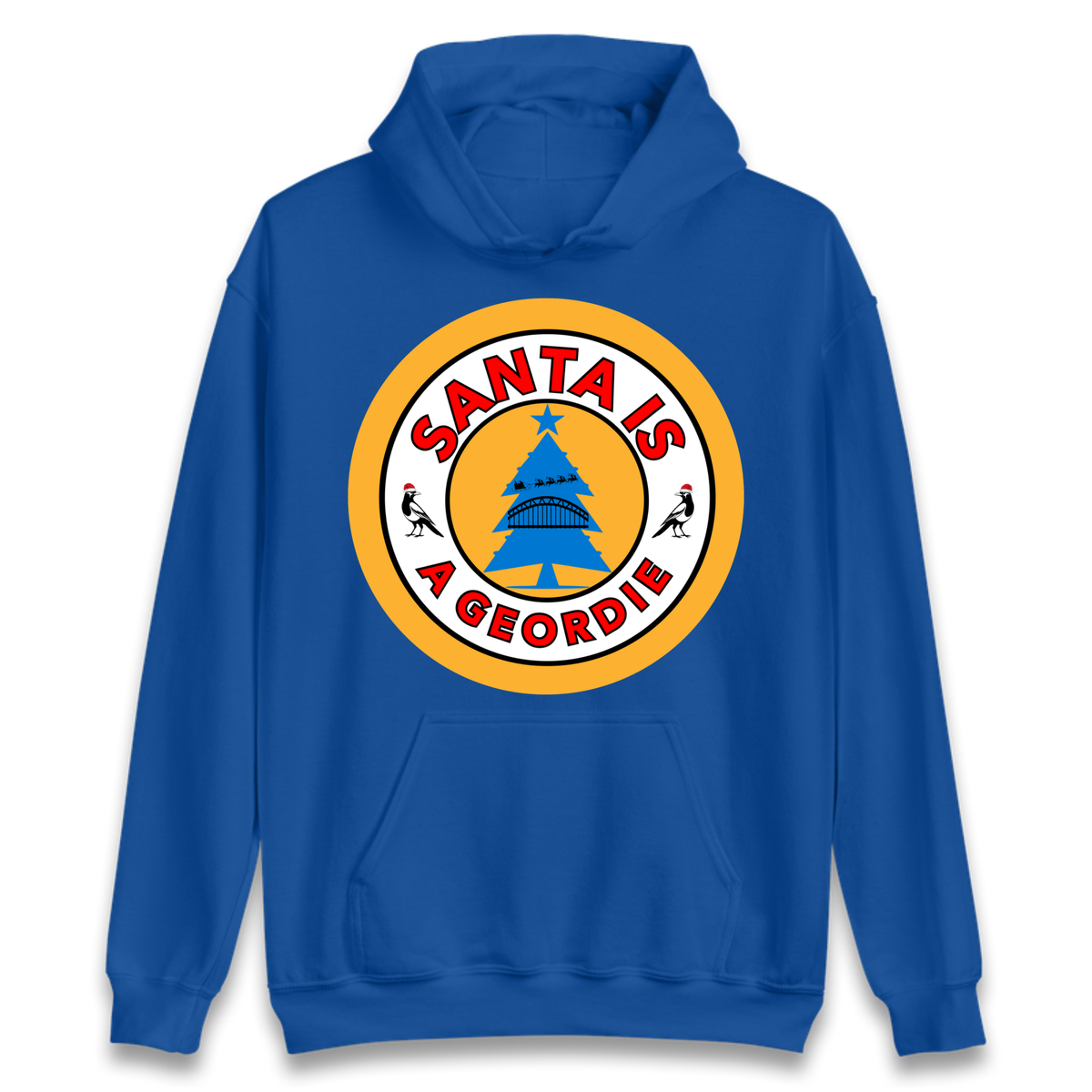 Geordie Santa  Christmas Hoodie