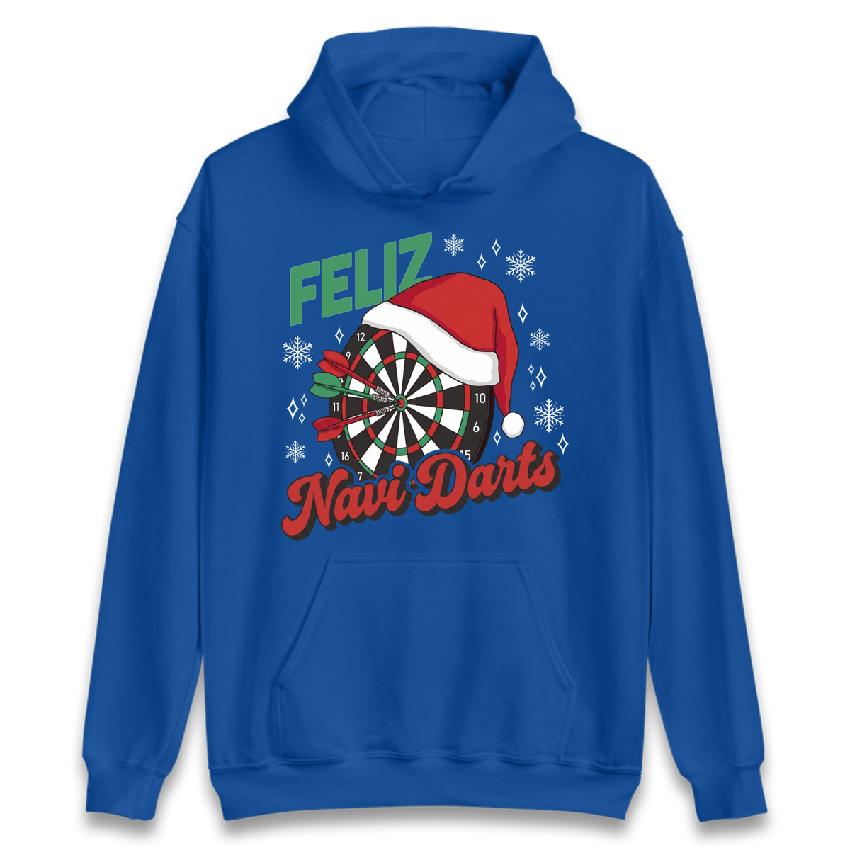 Feliz Navidarts Adult Hoodie - Festive Darts Gift