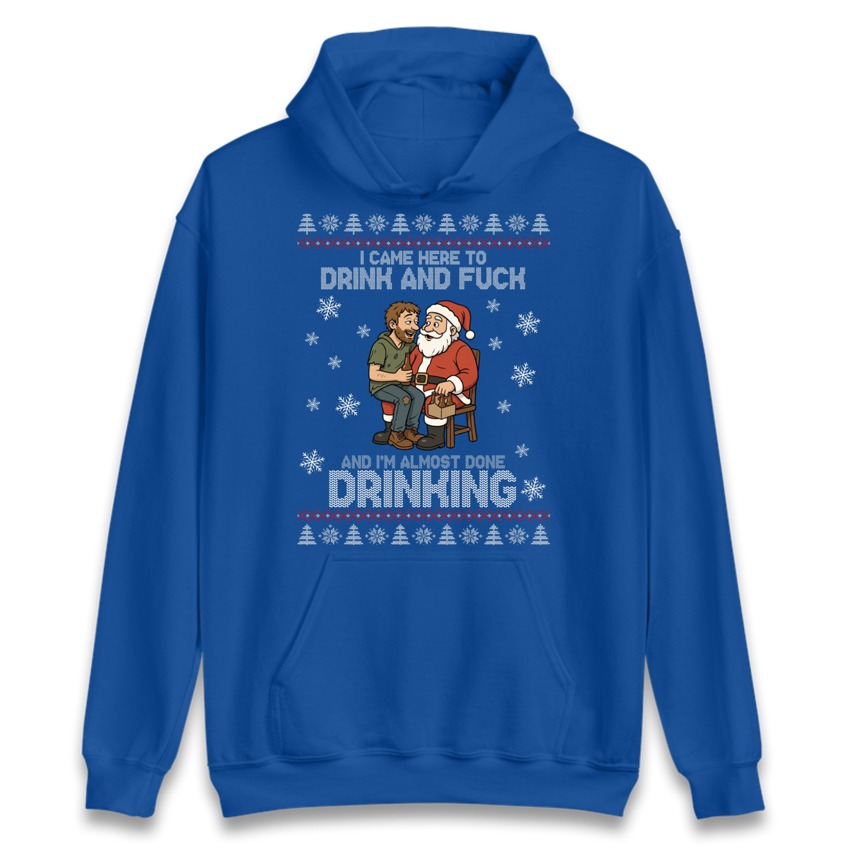 Rude Santa Graphic Hoodie