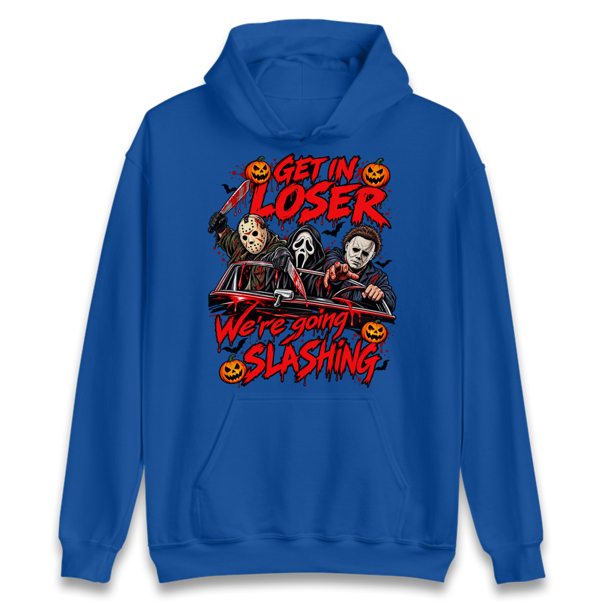 Retro Horror Movie Halloween Slasher Villains Hoodie