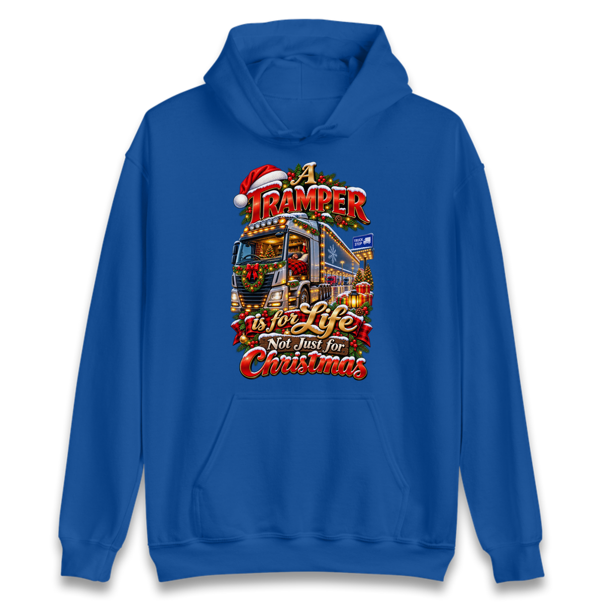 Trucker Christmas Hoodie
