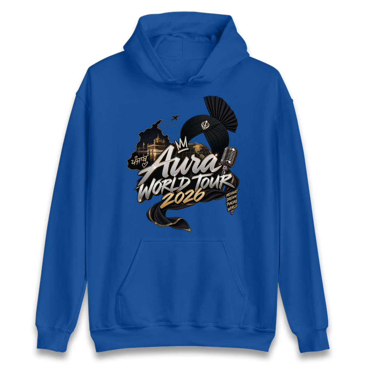 Diljit Dosanjh Aura World Tour 2026 Hoodie