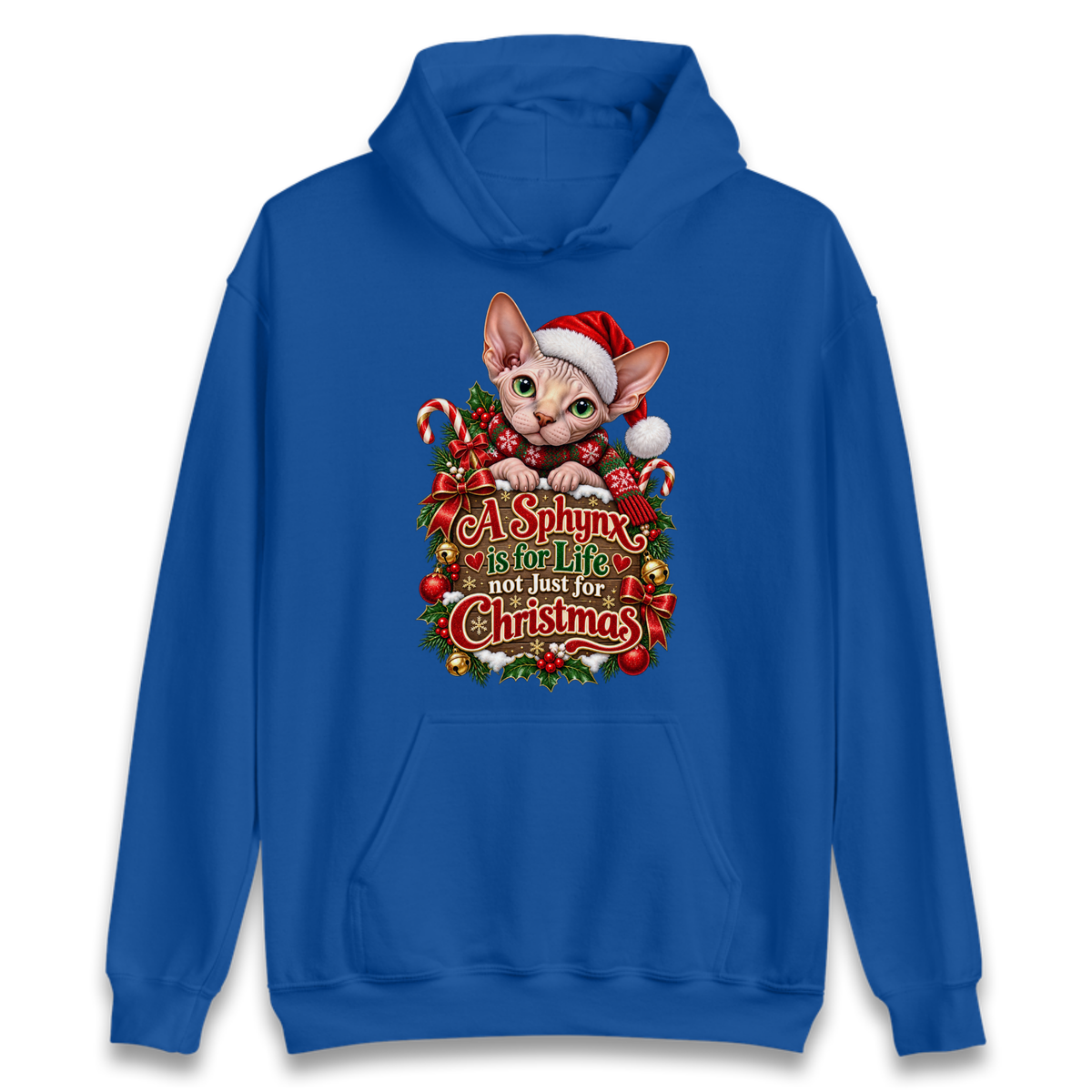Sphynx Cat Christmas Hoodie