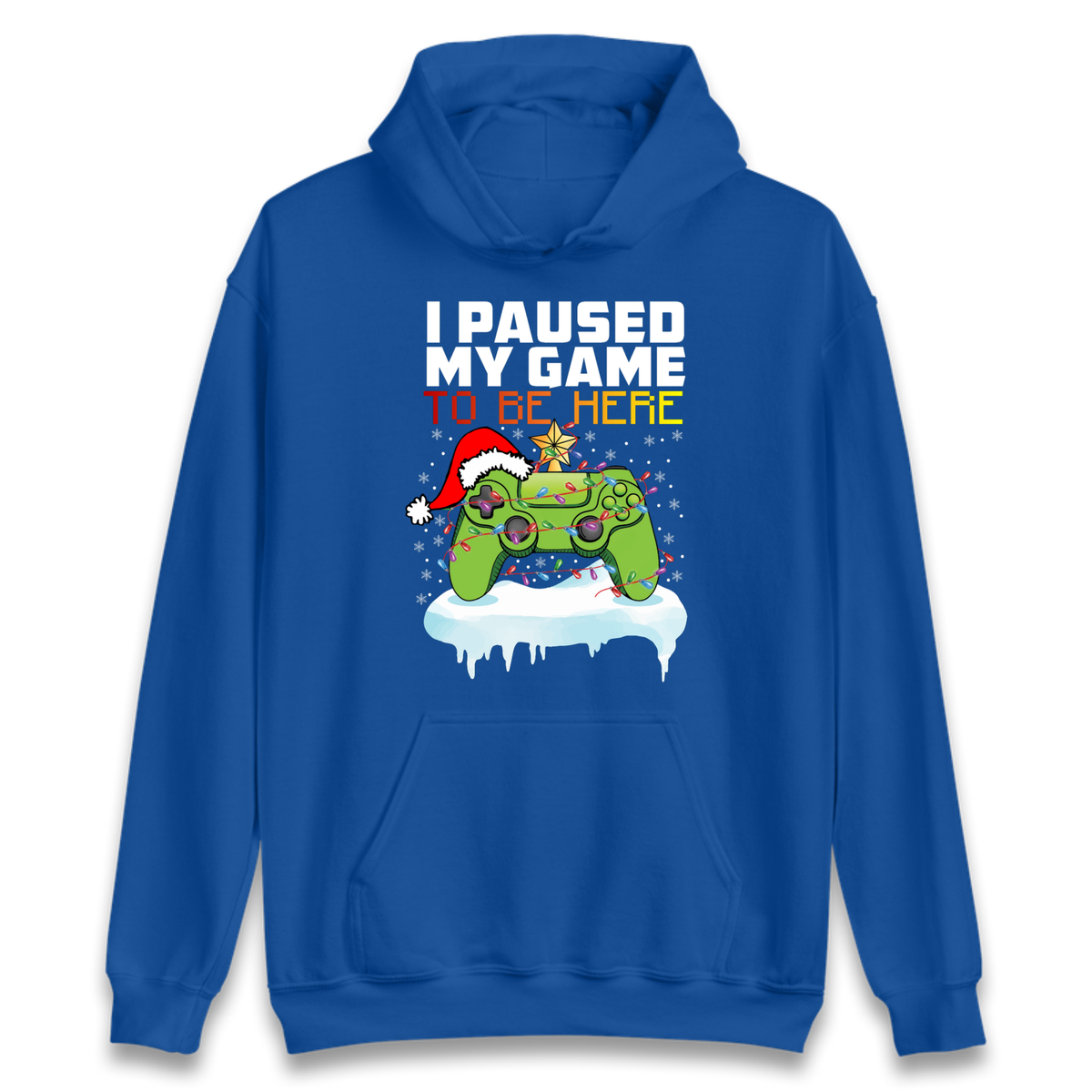 I Paused My Game Christmas Hoodie