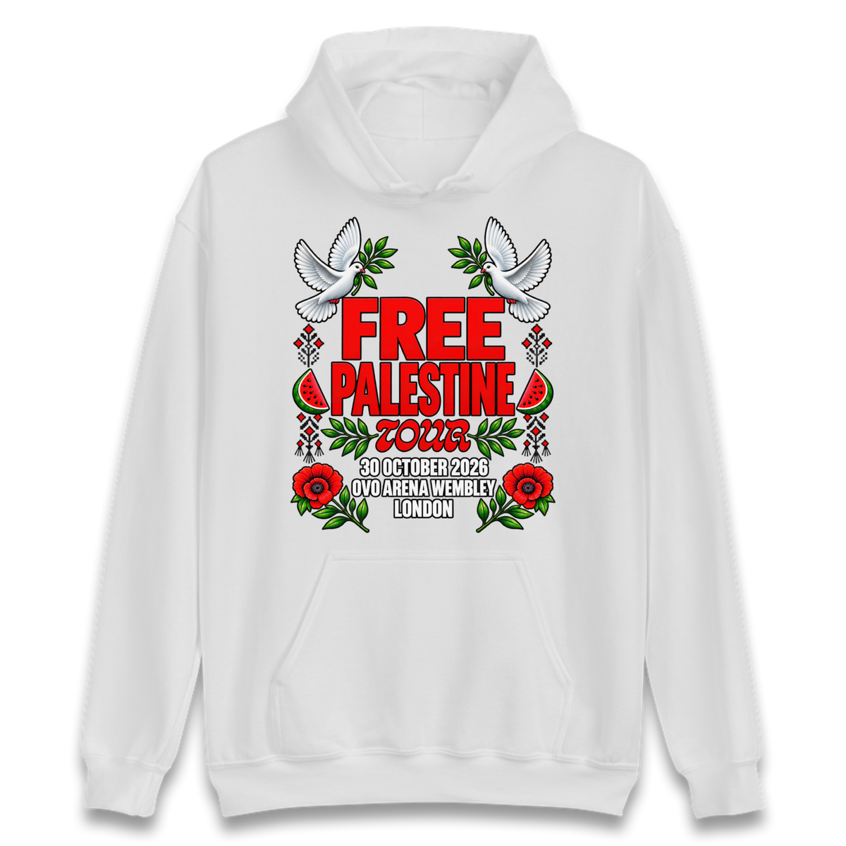 Macklemore and Friends Free Palestine Tour London 2026 Hoodie