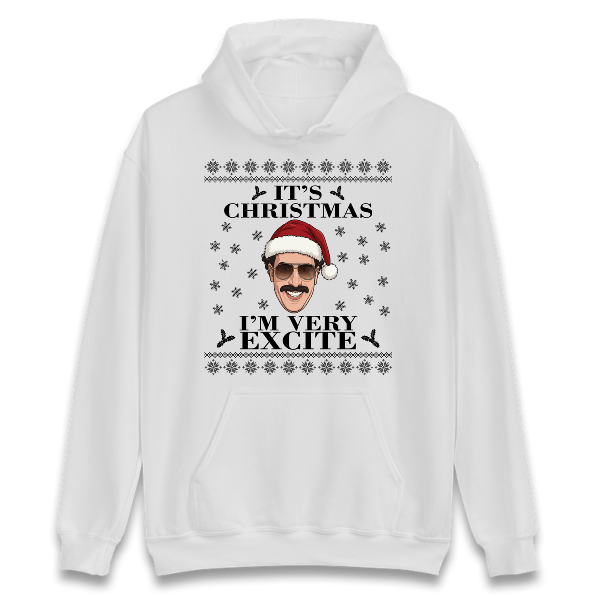 I Very Excite Christmas Hoodie