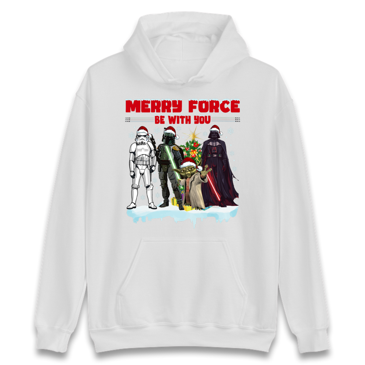 Merry Force Be With You Christmas Hoodie