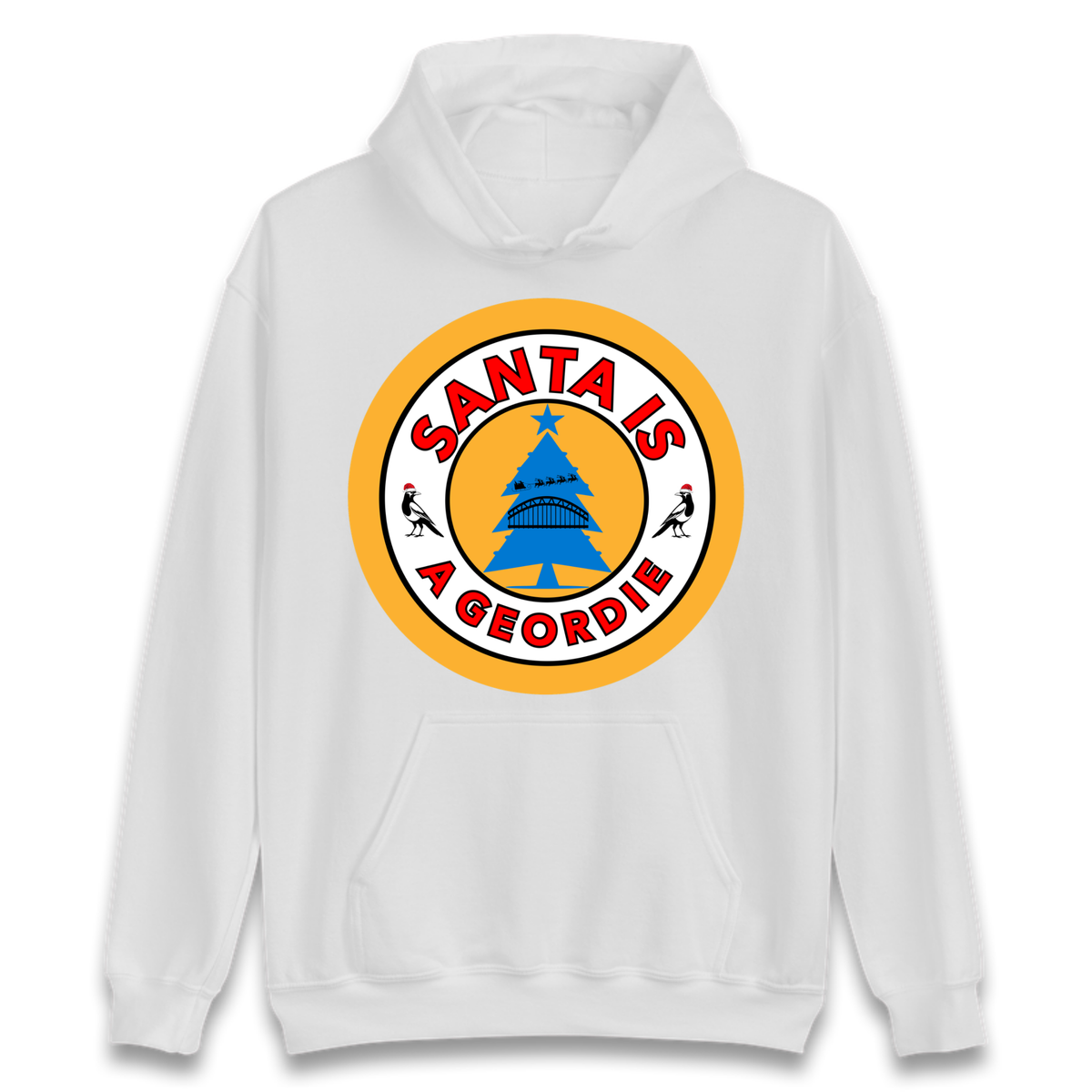 Geordie Santa  Christmas Hoodie