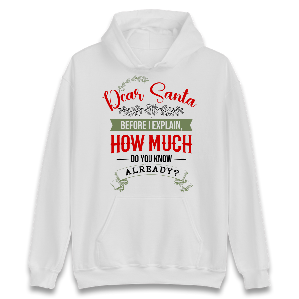 naughty christmas outfit Hoodie