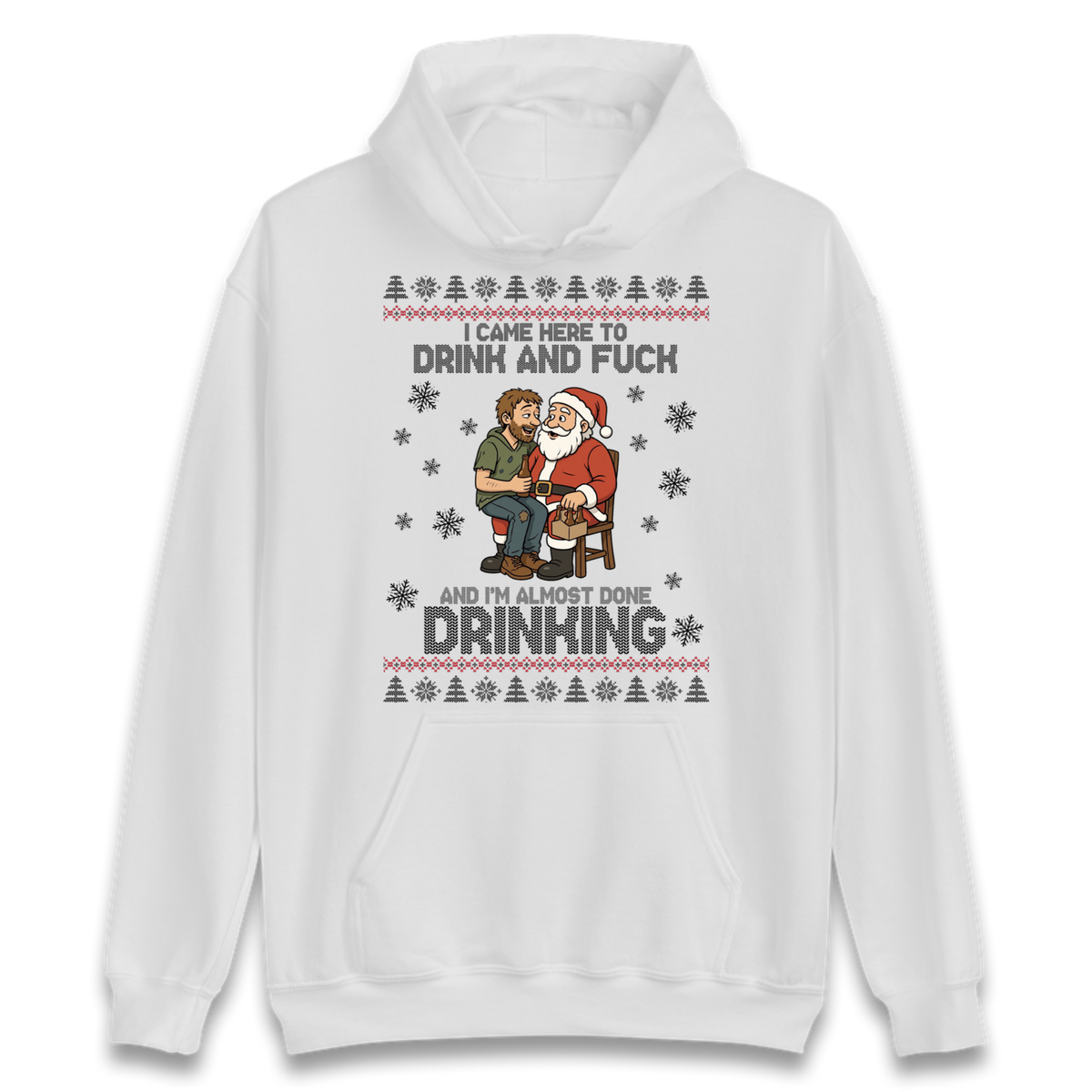 Rude Santa Graphic Hoodie