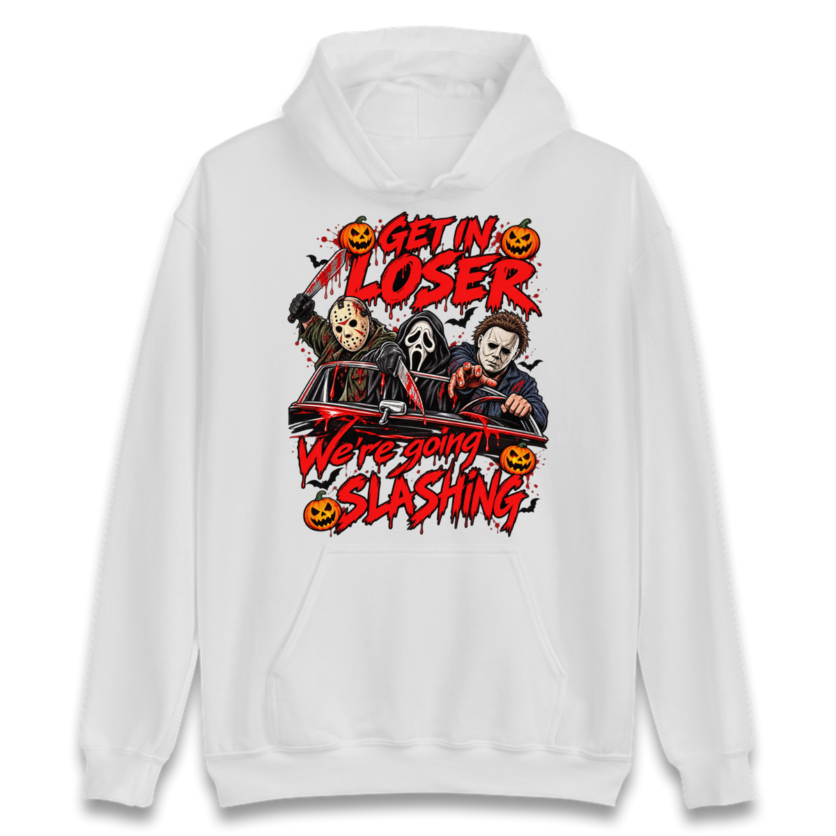 Retro Horror Movie Halloween Slasher Villains Hoodie