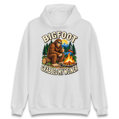 Bigfoot Grabbed My Weiner Camping Hoodie