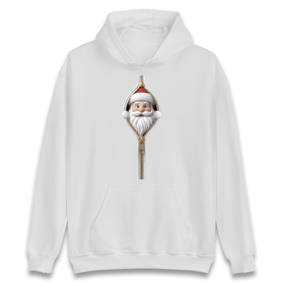 Santa Face Novelty Hoodie