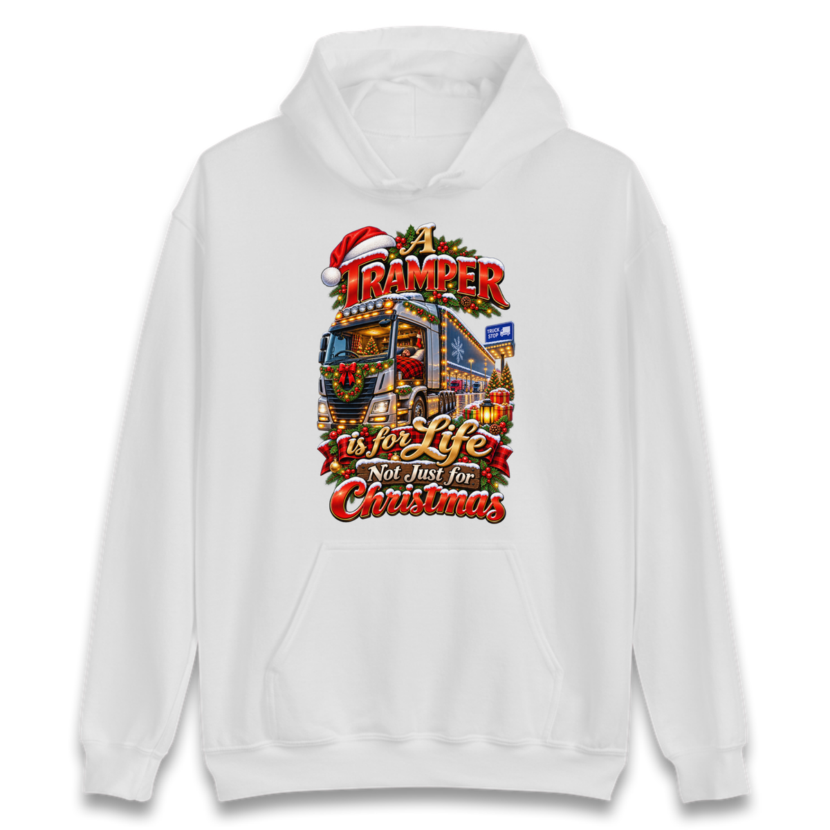 Trucker Christmas Hoodie