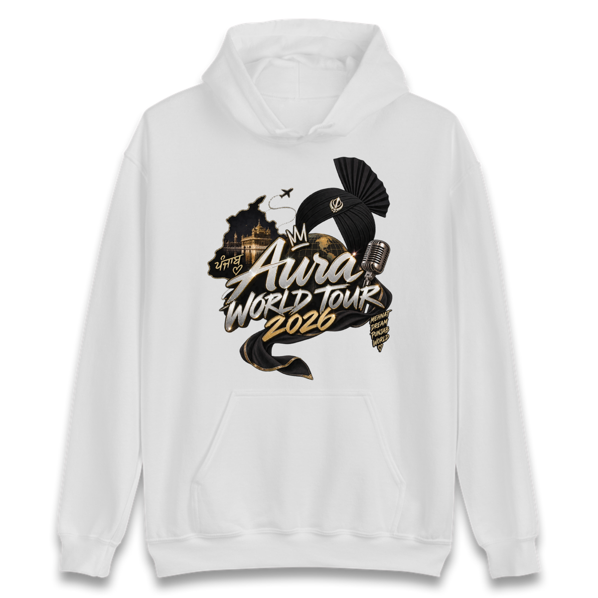 Diljit Dosanjh Aura World Tour 2026 Hoodie