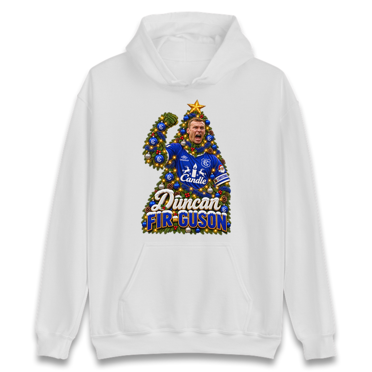Duncan Ferguson Everton Christmas Hoodie
