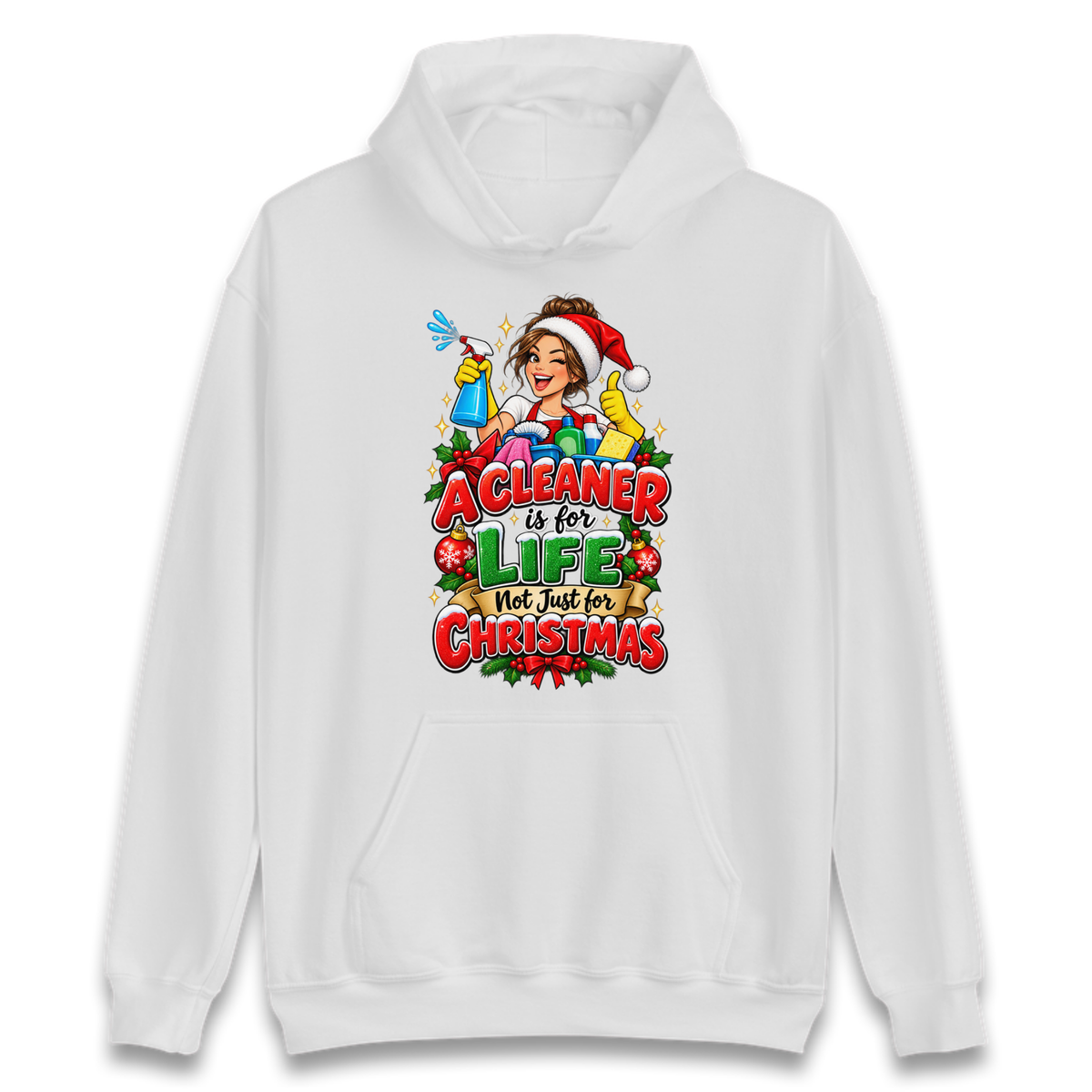 Cleaner Christmas Hoodie