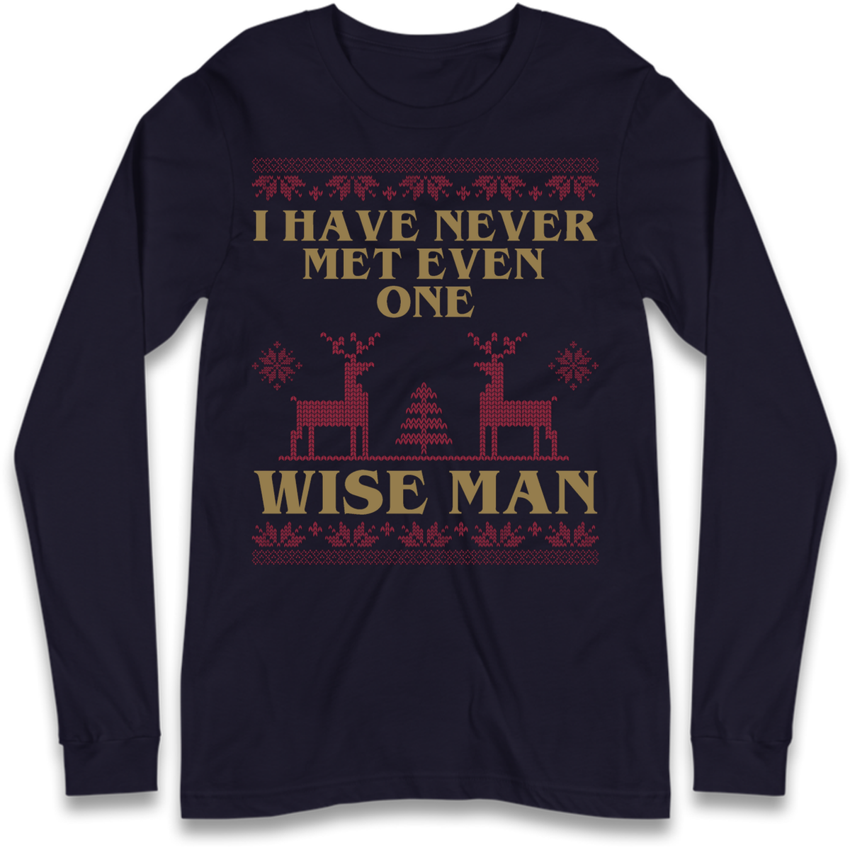 Retro Festive Graphic Long Sleeve T-Shirt