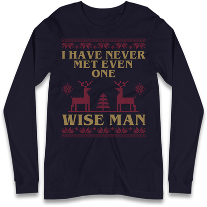 Retro Festive Graphic Long Sleeve T-Shirt