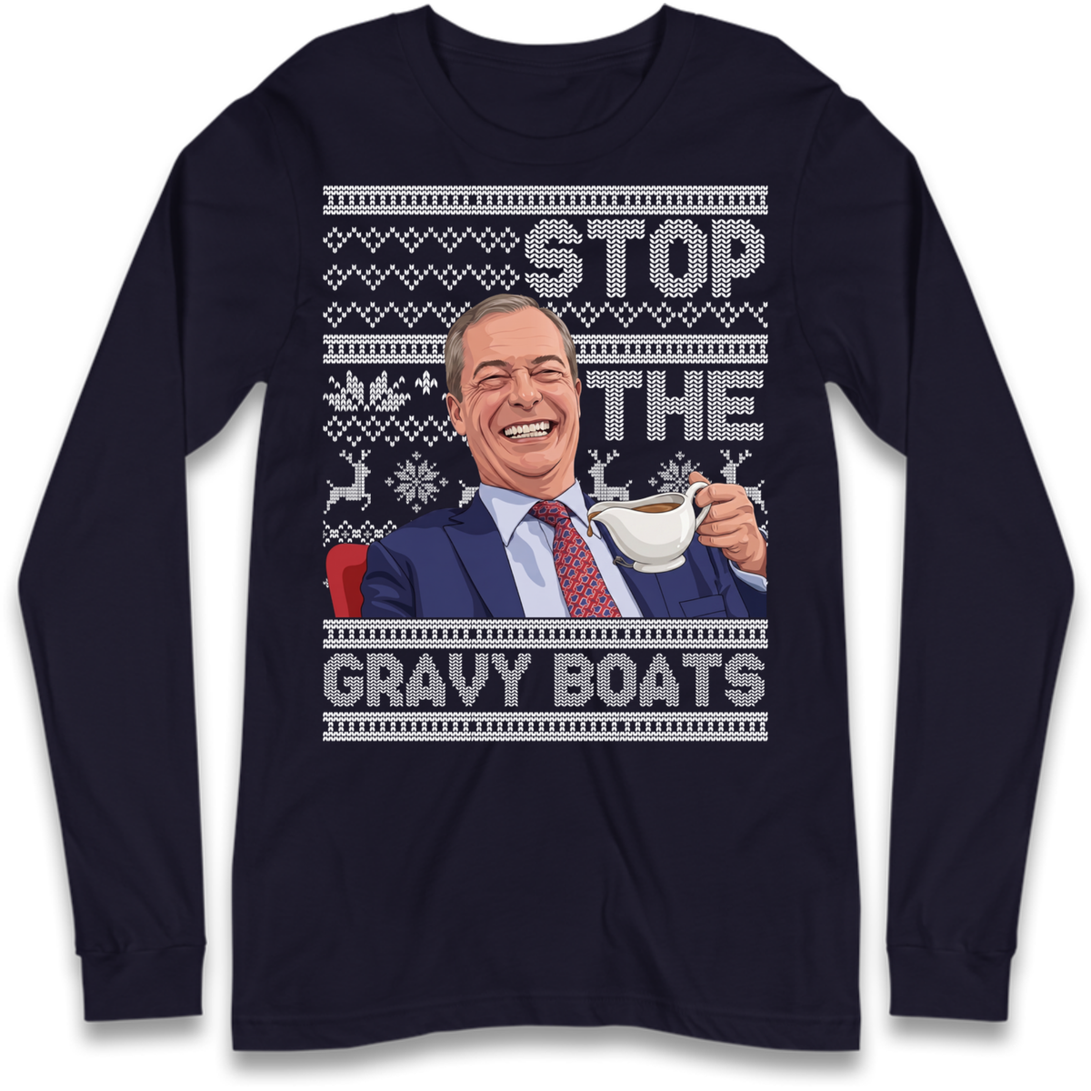 Satirical Festive Top Long Sleeve T-Shirt