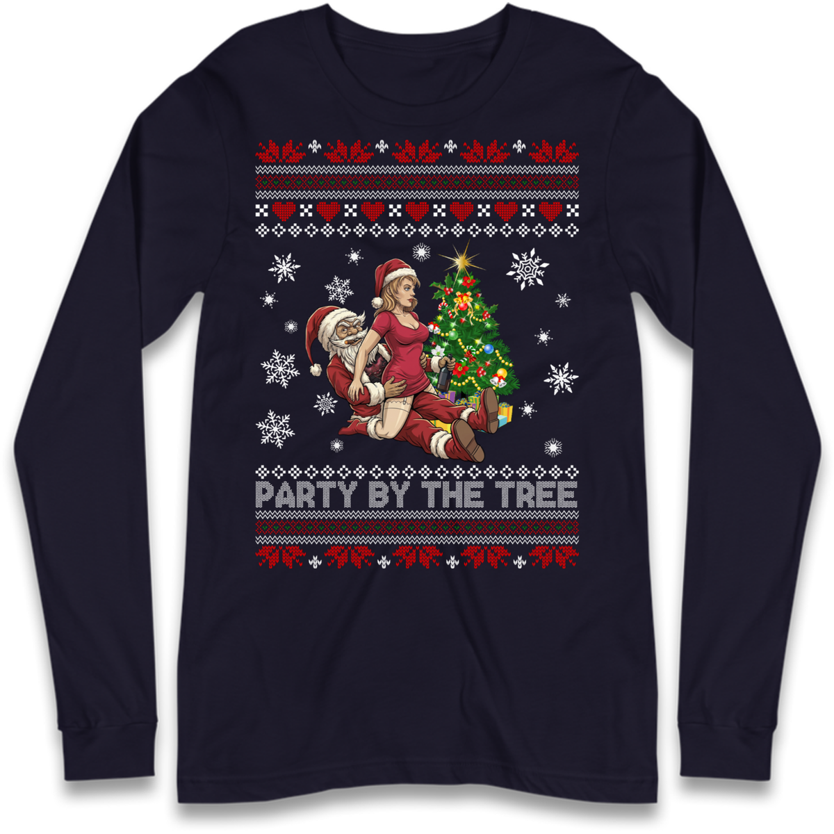 Tree Party Design Long Sleeve T-Shirt