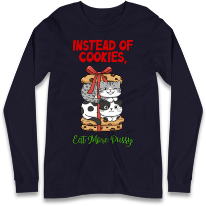 Cheeky Cat Slogan Long Sleeve T-Shirt
