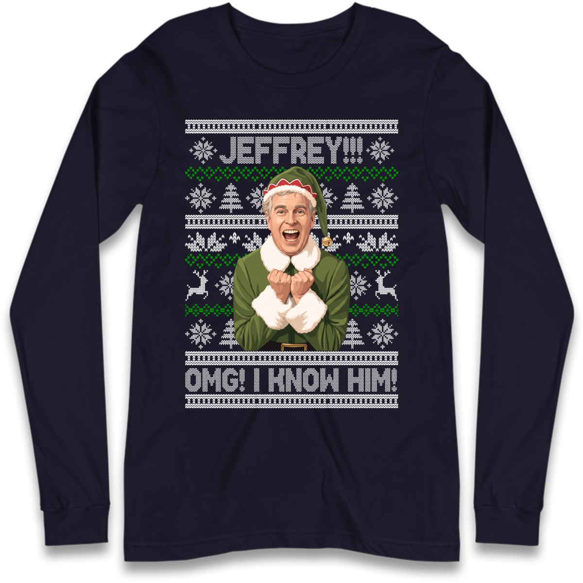 Jeffery Epstein Long Sleeve T-Shirt