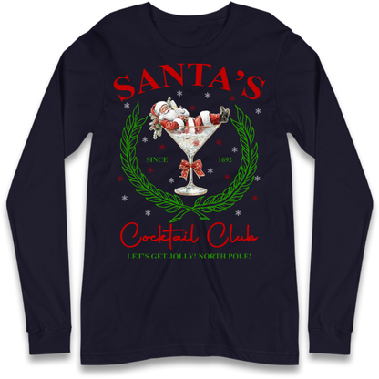 Cocktail Lover Christmas Long Sleeve T-Shirt