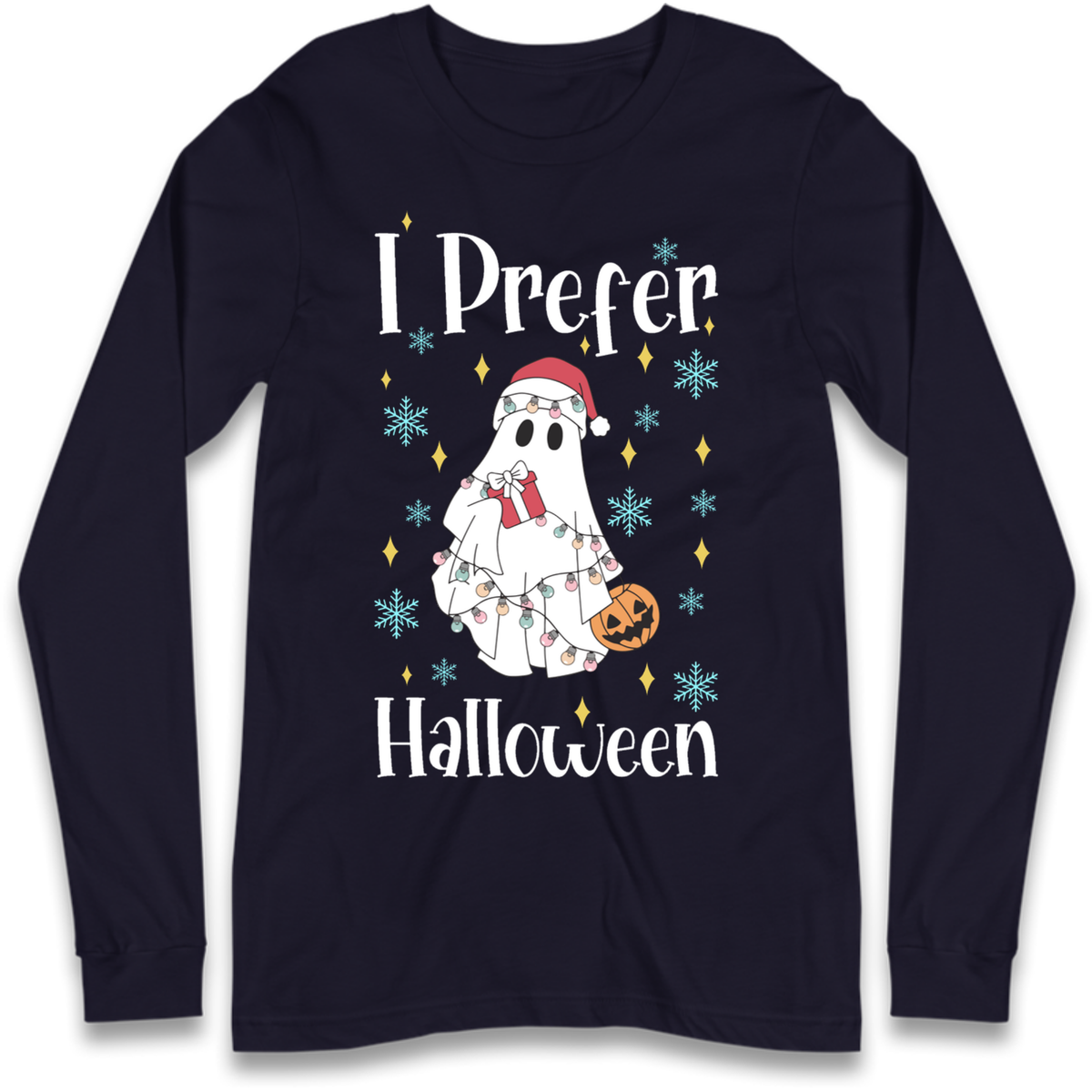 Halloween Christmas Crossover Long Sleeve T-Shirt