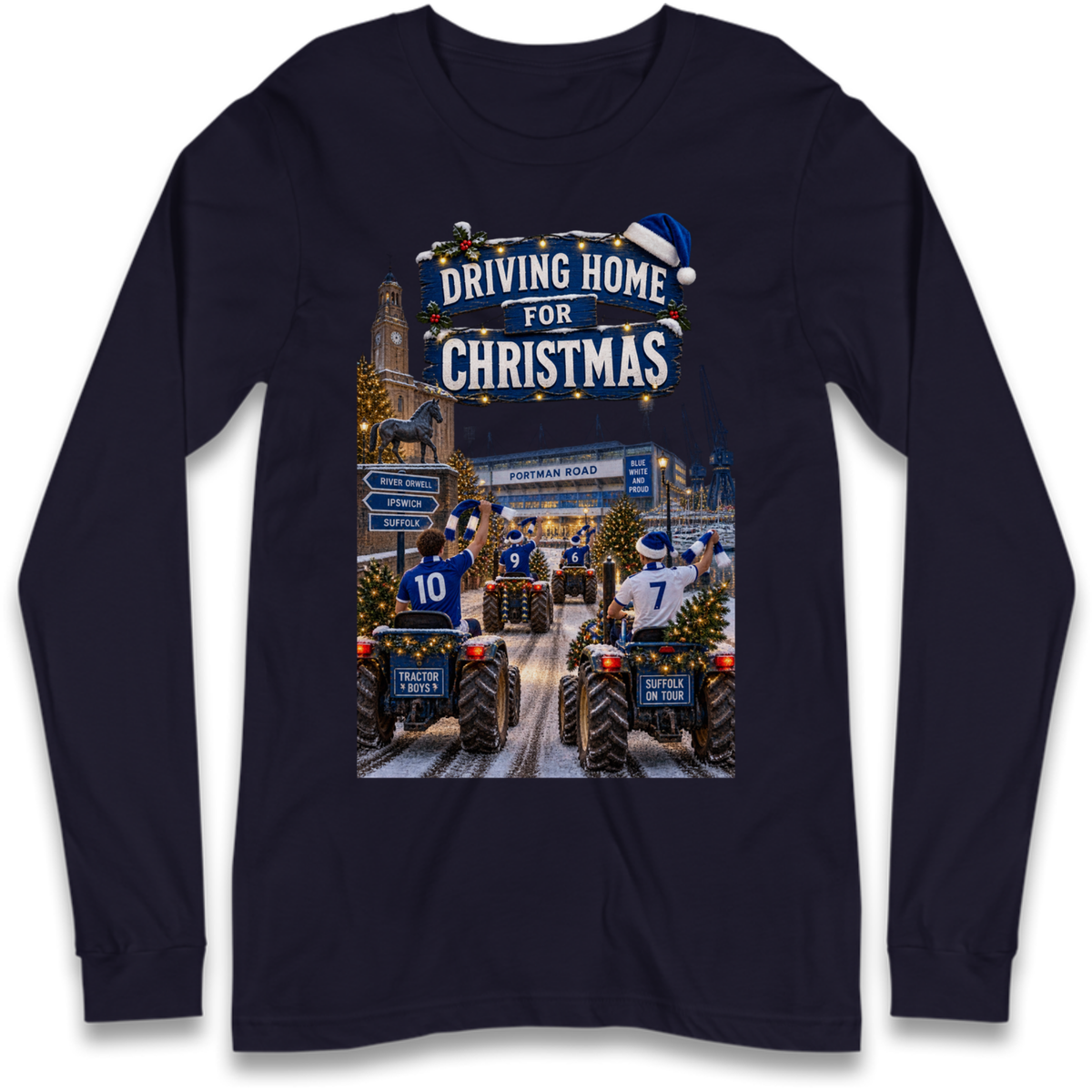 Ipswich Town Christmas Long Sleeve T-Shirt