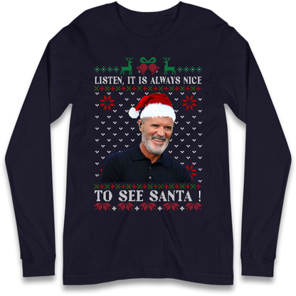 Roy Keane Christmas Long Sleeve T-Shirt