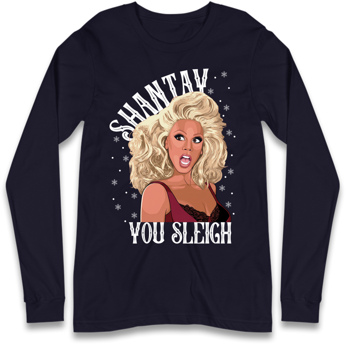 drag christmas clothing Long Sleeve T-Shirt