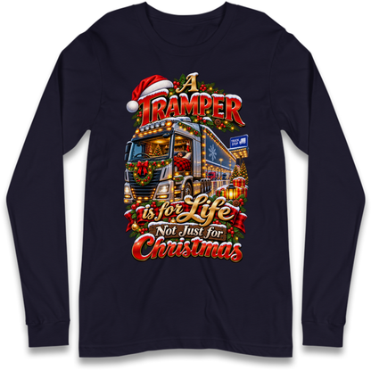 Trucker Christmas Long Sleeve T-Shirt