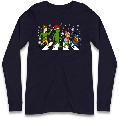 Abbey Road Walk Christmas jumper Long Sleeve T-Shirt