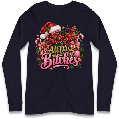 Womens Christmas Long Sleeve T-Shirt