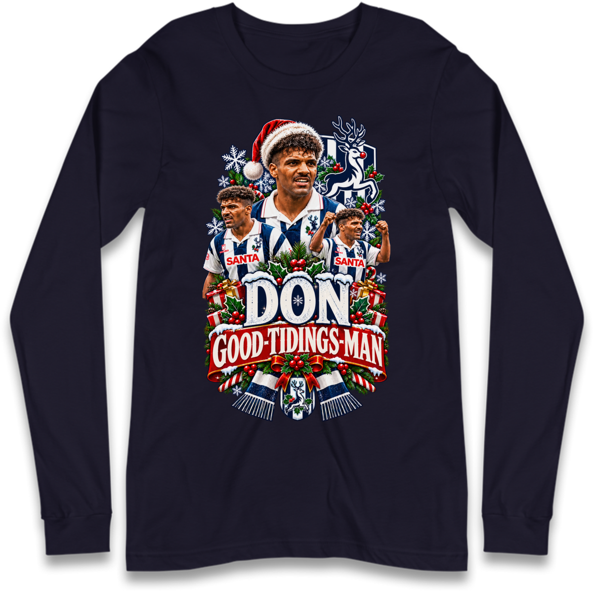 West Bromwich Albion Christmas Long Sleeve T-Shirt