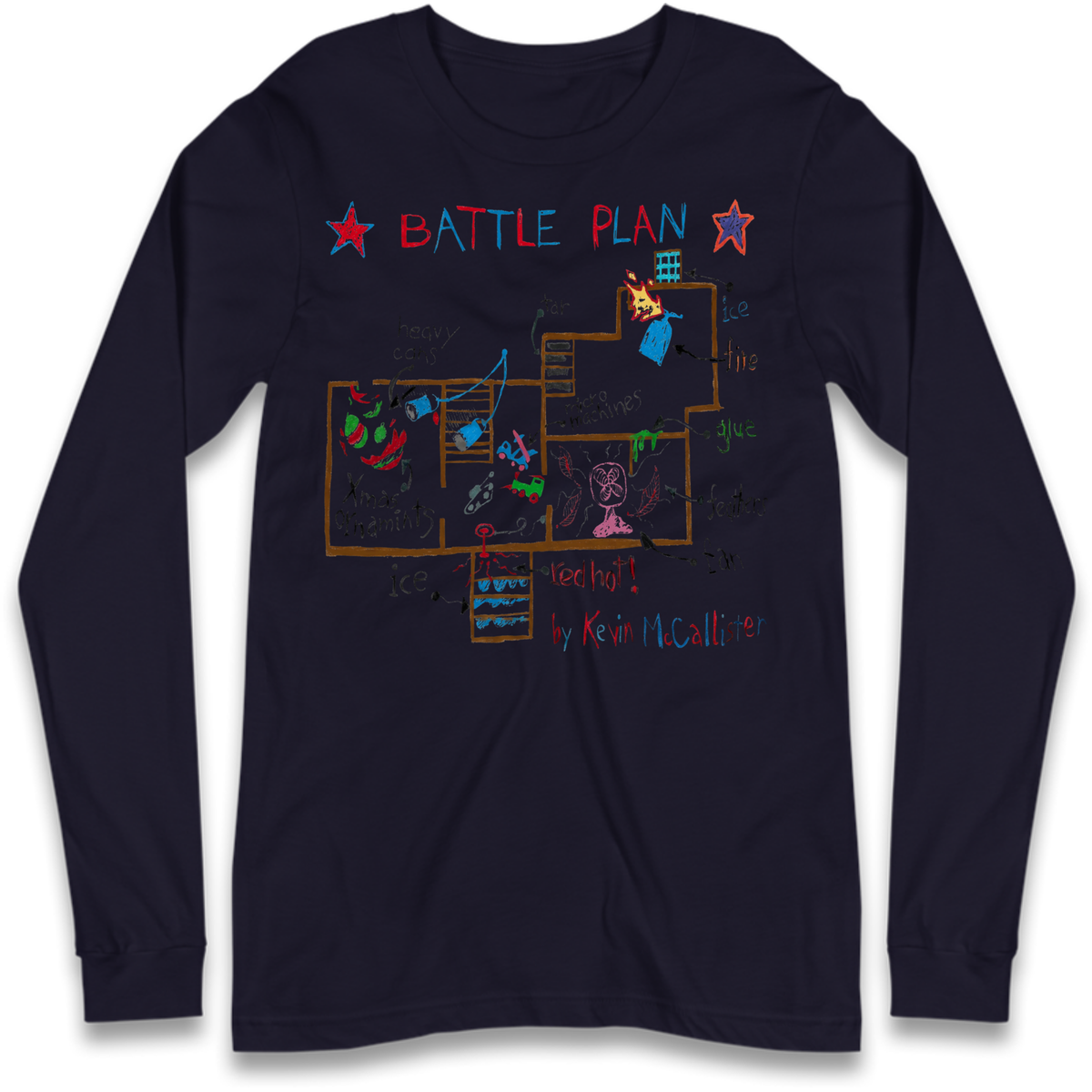 home alone battle plan Long Sleeve T-Shirt