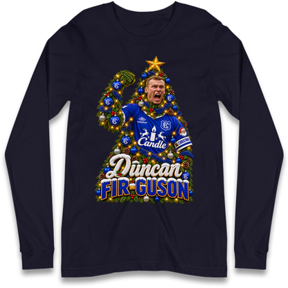 Duncan Ferguson Everton Christmas Long Sleeve T-Shirt