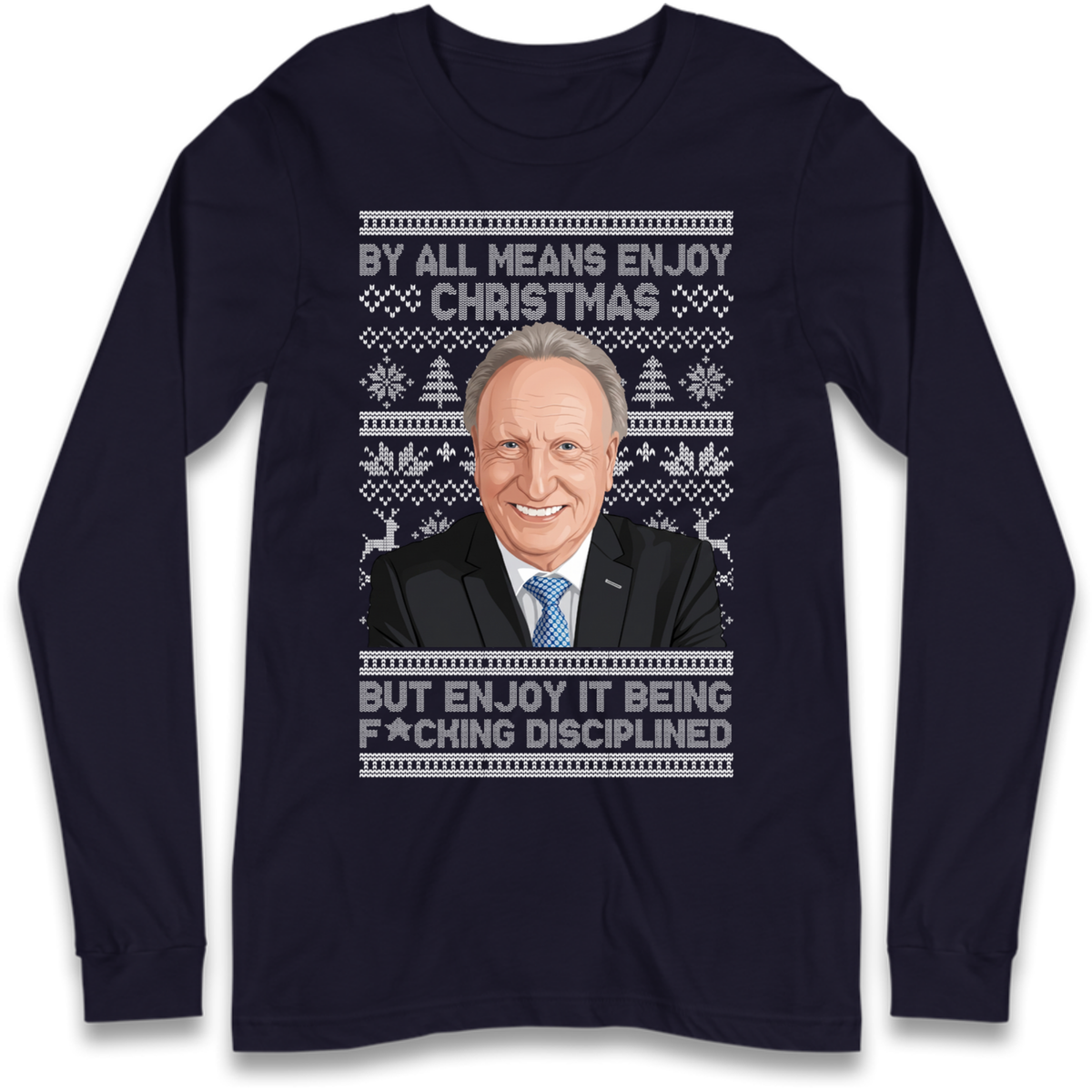 Neil Warnock Christmas Long Sleeve T-Shirt