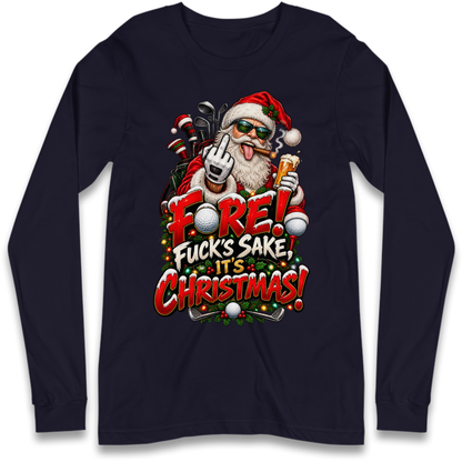 Rude Golf Christmas Long Sleeve T-Shirt