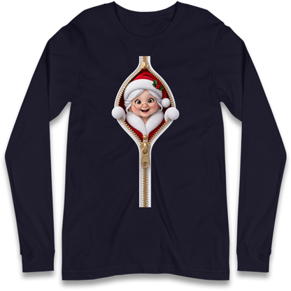 Mrs Claus Outfit Long Sleeve T-Shirt