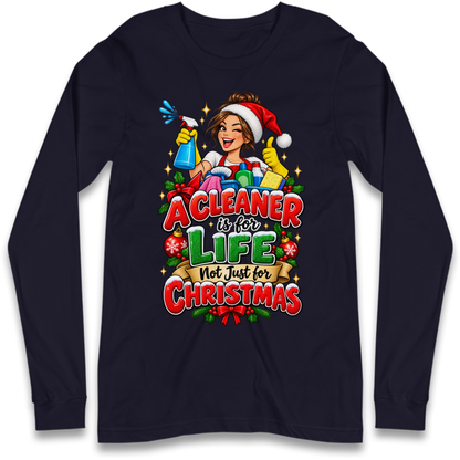 Cleaner Christmas Long Sleeve T-Shirt