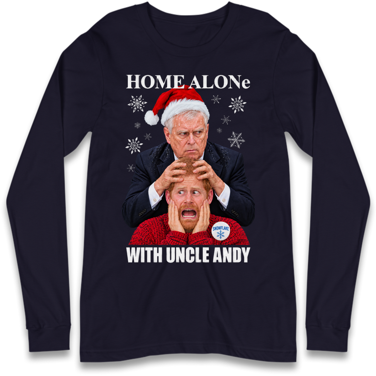 Home Alone Prince Harry Andrew Christmas Long Sleeve T-Shirt