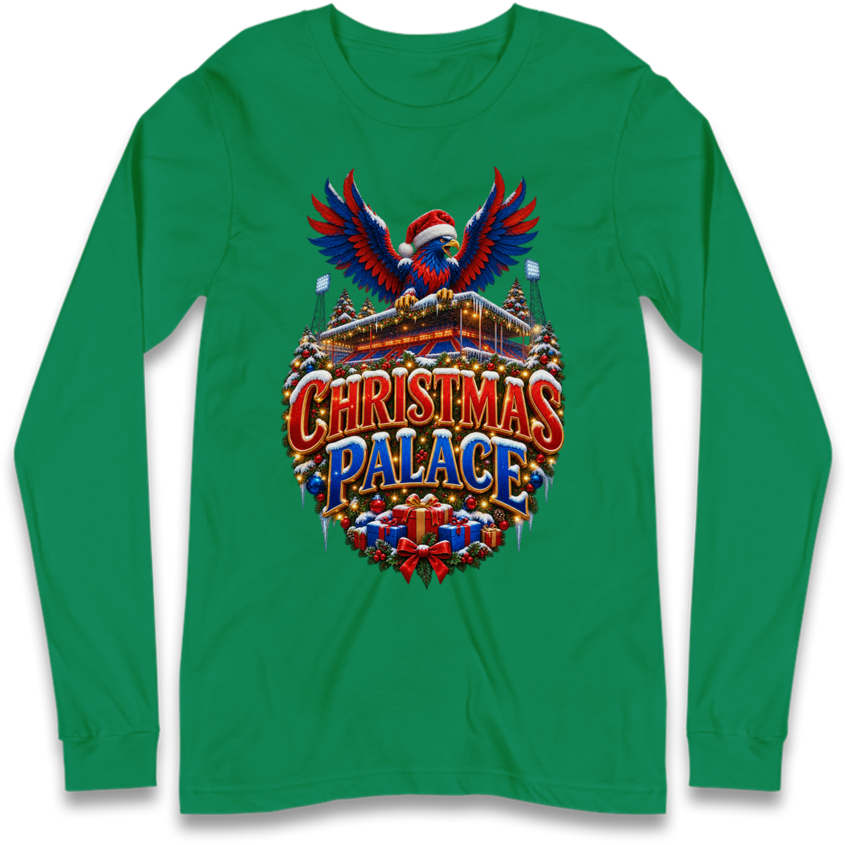 Crystal Palace Football Christmas Long Sleeve T-Shirt