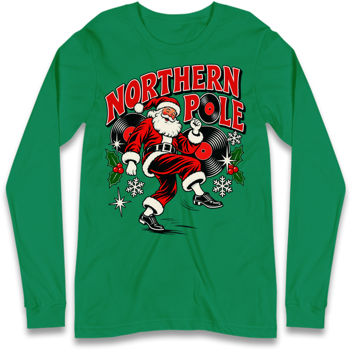 Northern Soul Christmas Long Sleeve T-Shirt