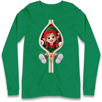 Elf Christmas Jumper Long Sleeve T-Shirt